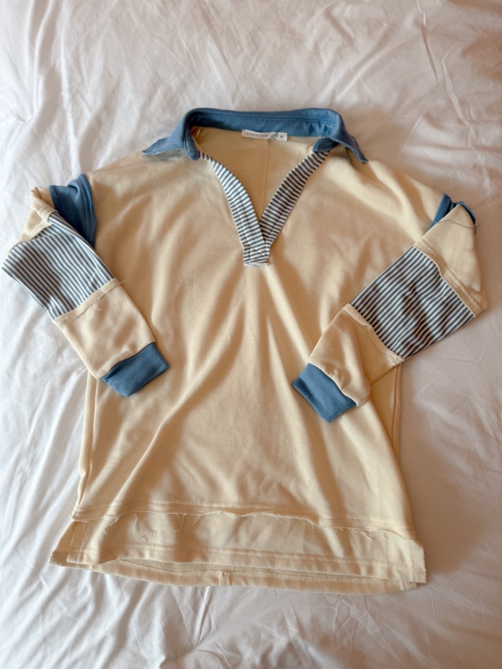 Altar’d State Blake Striped Polo Pullover Size XXS